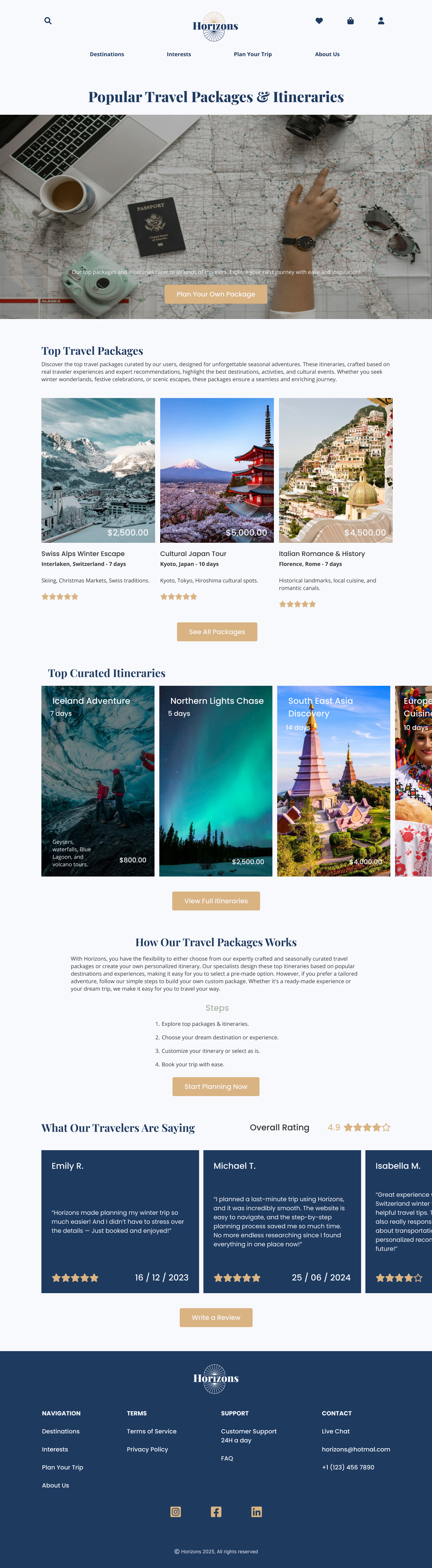 Packages Comps | Desktop
